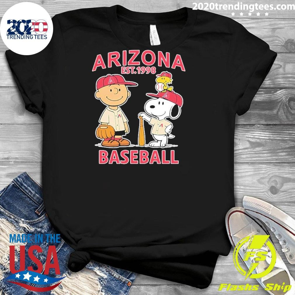 Peanuts X Arizona Diamondbacks Baseball Est 1998 Shirt