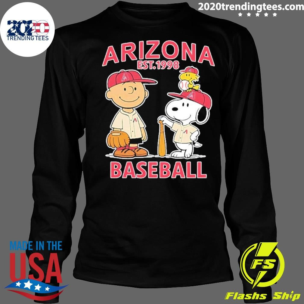 Peanuts X Arizona Diamondbacks Baseball Est 1998 Shirt