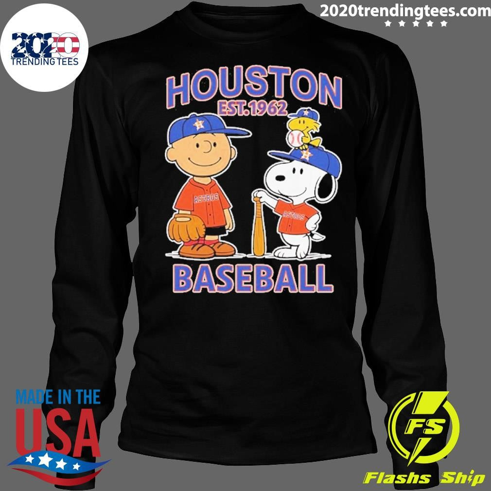 Peanuts X Houston Astros Baseball Est 1962 Shirt