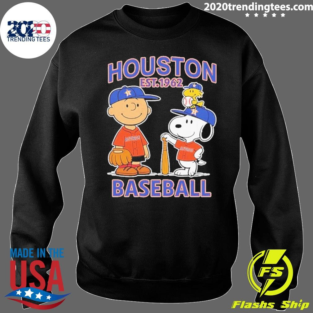 Peanuts X Houston Astros Baseball Est 1962 Shirt