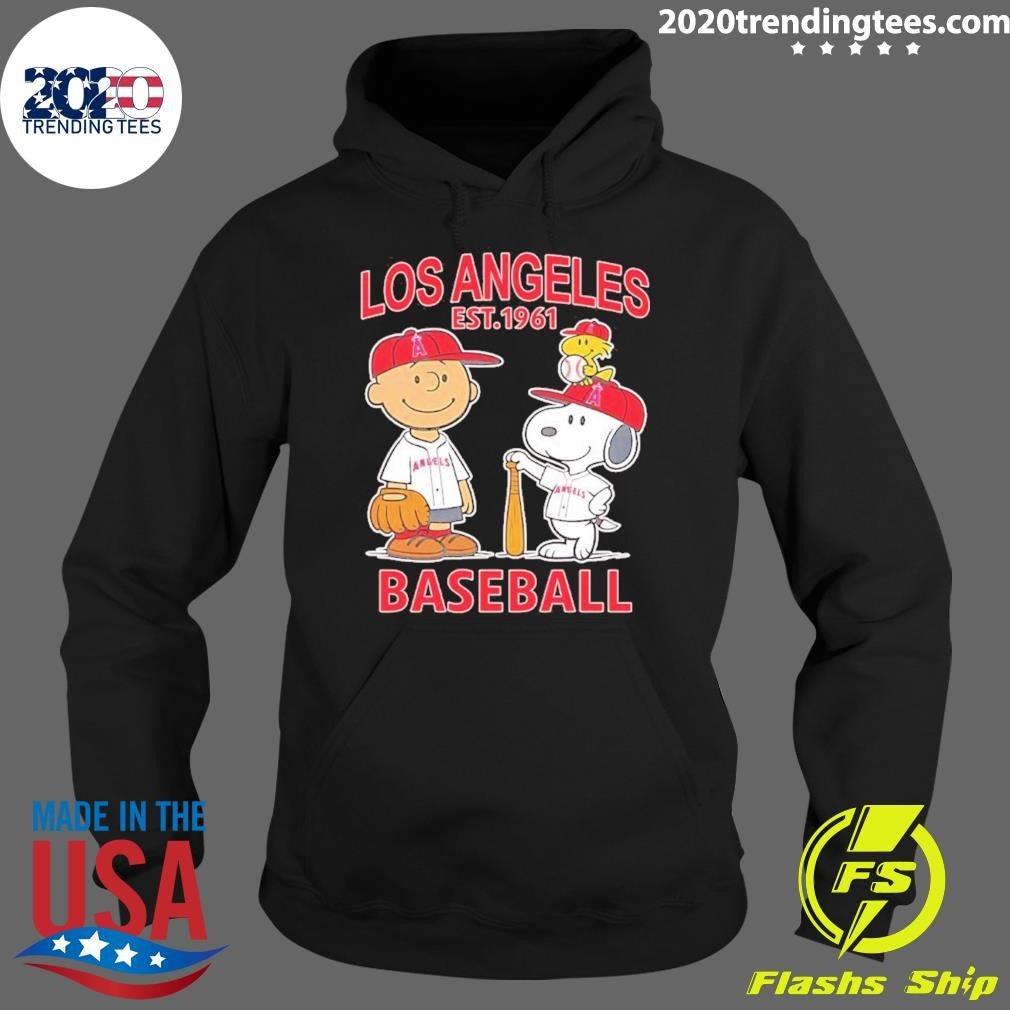Peanuts X Los Angeles Angels Baseball Est 1961 Shirt