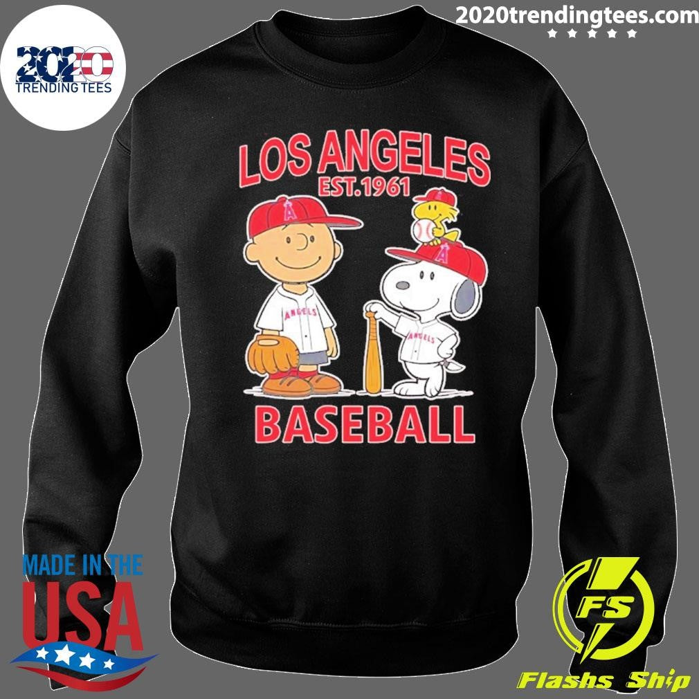 Peanuts X Los Angeles Angels Baseball Est 1961 Shirt