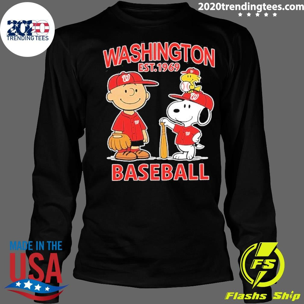 Peanuts X Washington National Baseball Est 1969 Shirt