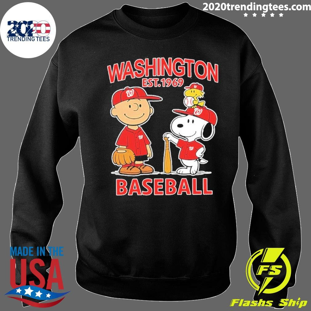 Peanuts X Washington National Baseball Est 1969 Shirt