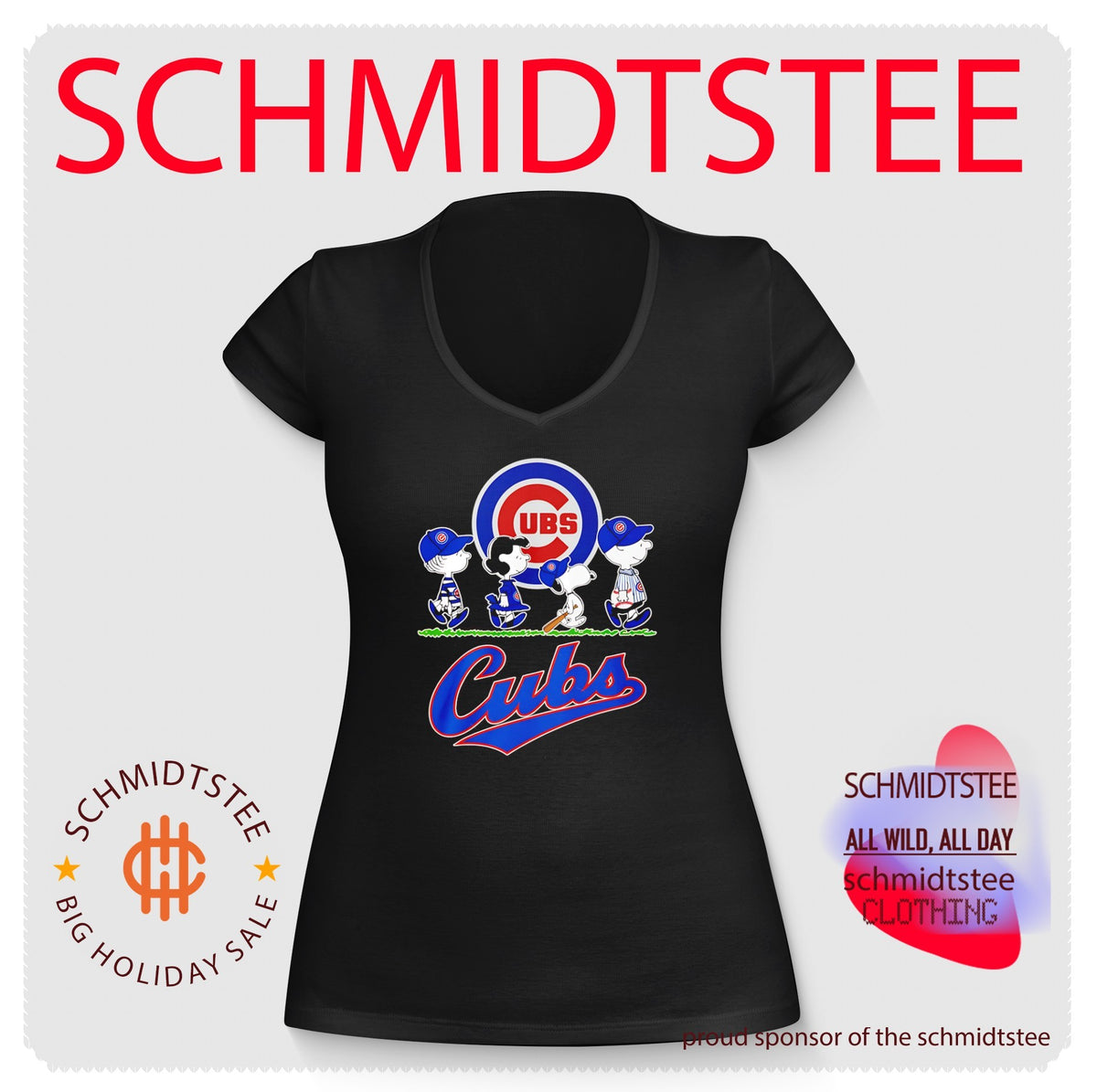 Peanuts characters Chicago Cubs baseball abbey road shirt
