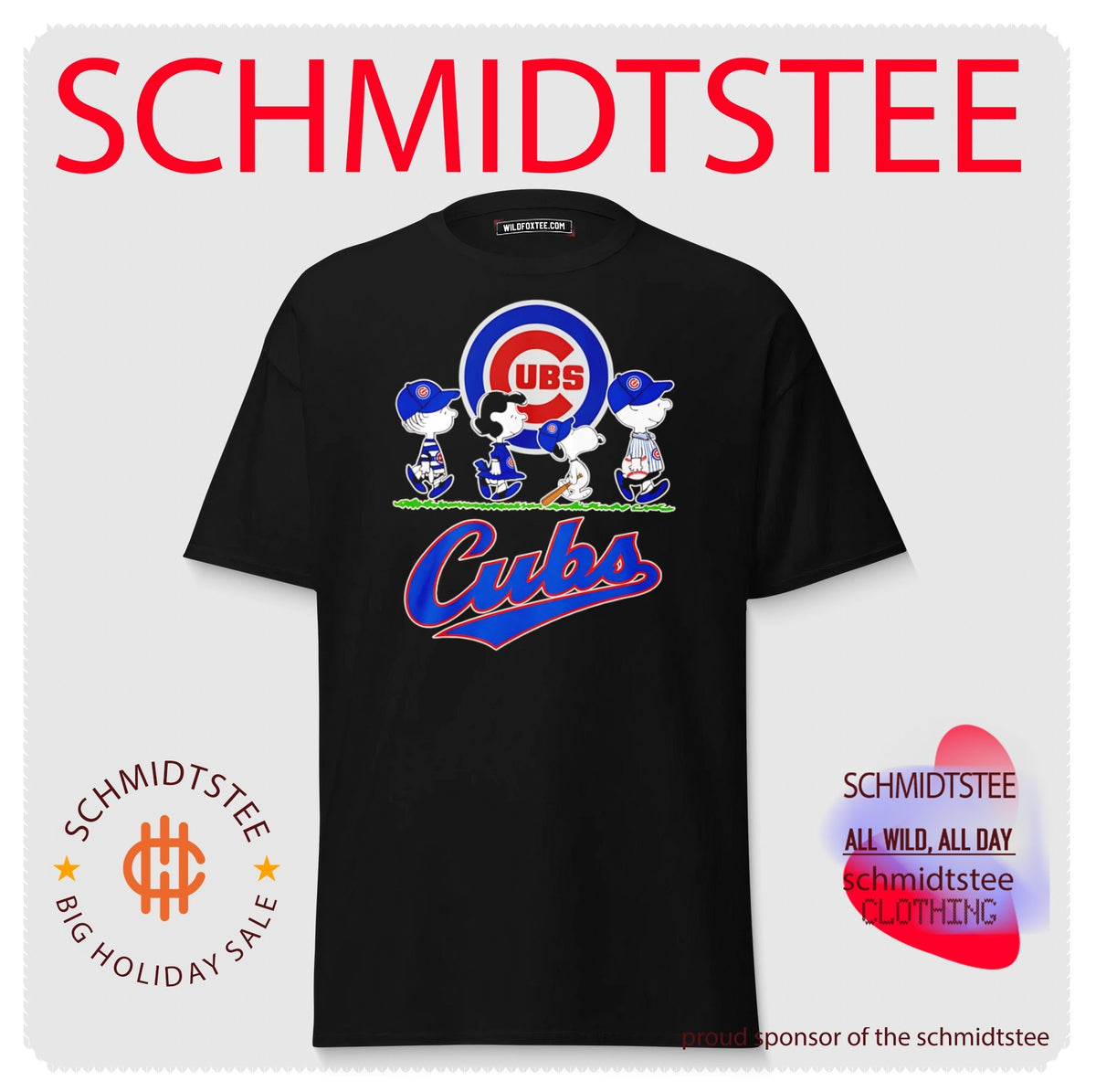 Peanuts characters Chicago Cubs baseball abbey road shirt
