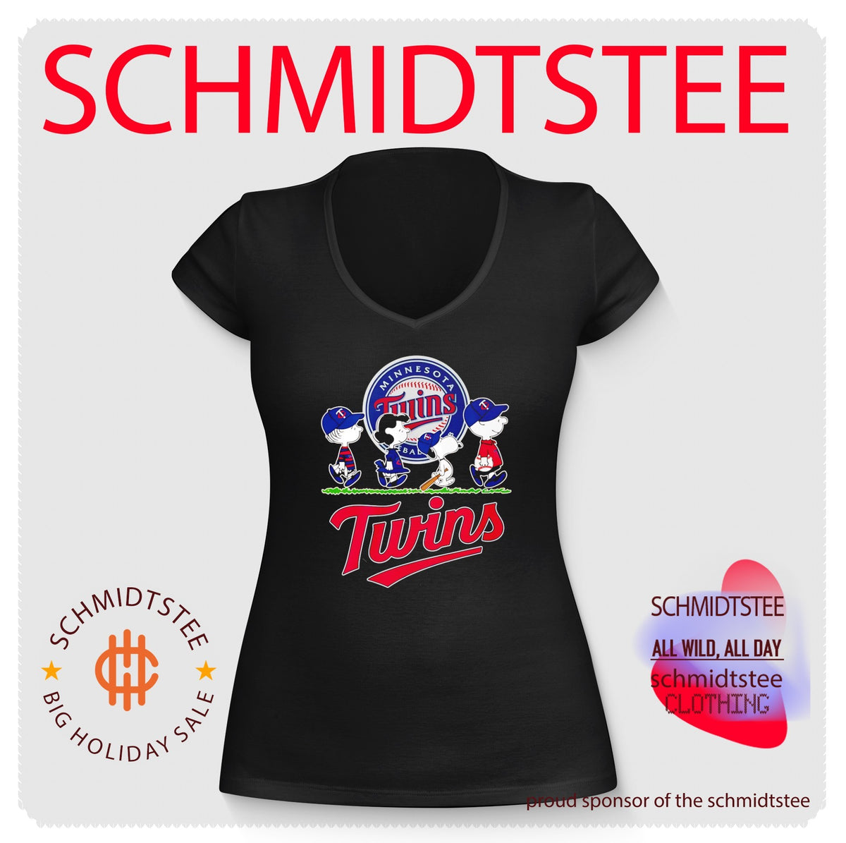 Peanuts characters minnesota twins baseball shirt
