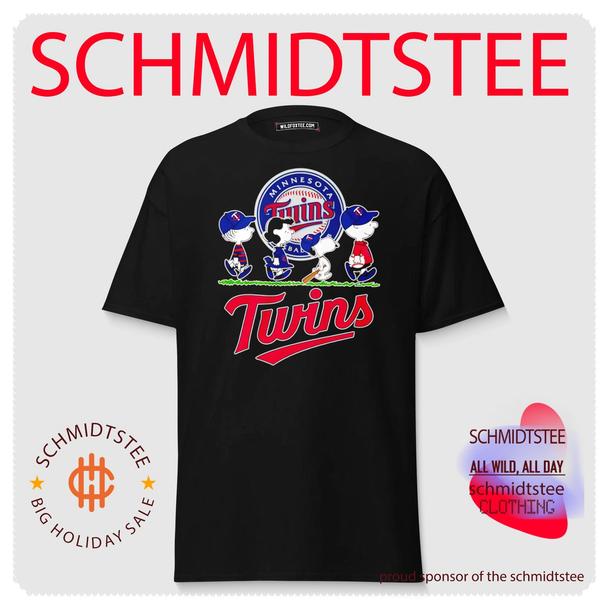 Peanuts characters minnesota twins baseball shirt