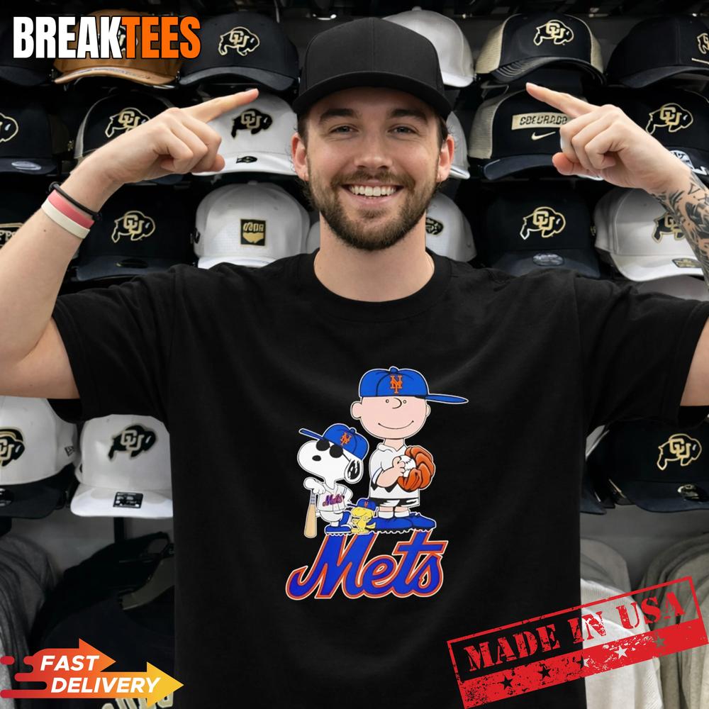 Peanuts characters x New York Mets Giants MLB 2026 cartoon Shirt