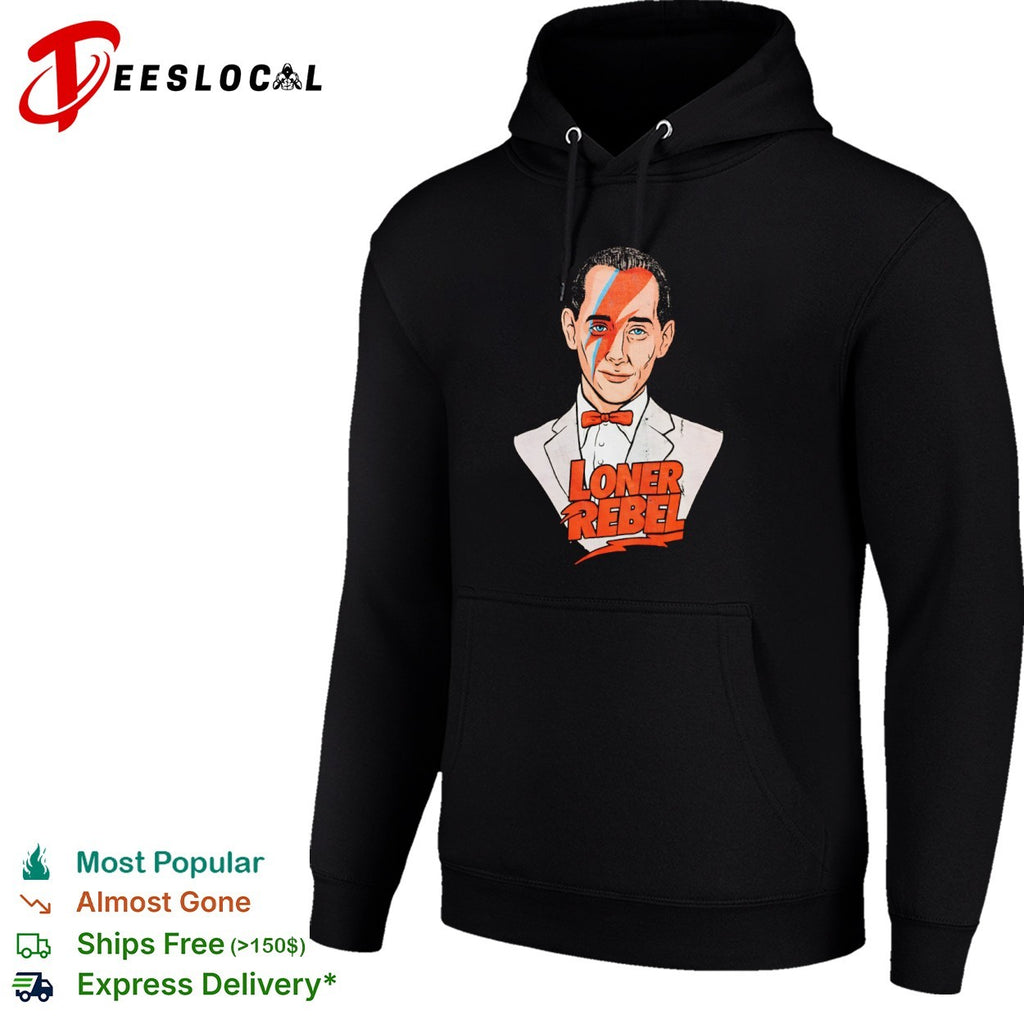 Pee-wee Herman David Bowie Aladdin Sane Loner Rebel Mashup Pop Culture shirt