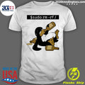 Penguin Drunk Funny Linux Tux Sudo Rm Rf Shirt