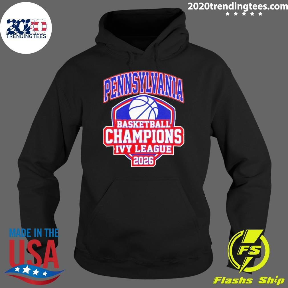 Penn Quakers Victory Basketball Champions Ivy League 2026 Shirt