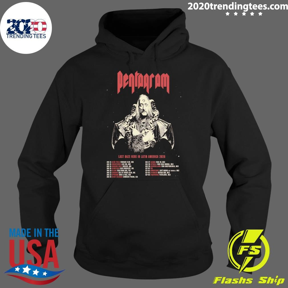Pentagram Last Daze Here In Latin America Tour 2026 Shirt