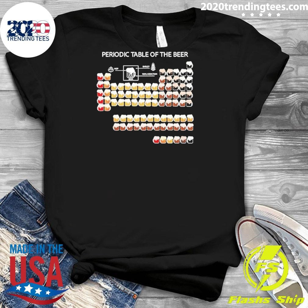 Periodic Table Of Beer Graphic Shirt