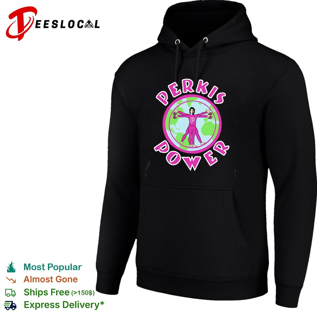 Perkis Power Vitruvian man globe retro shirt