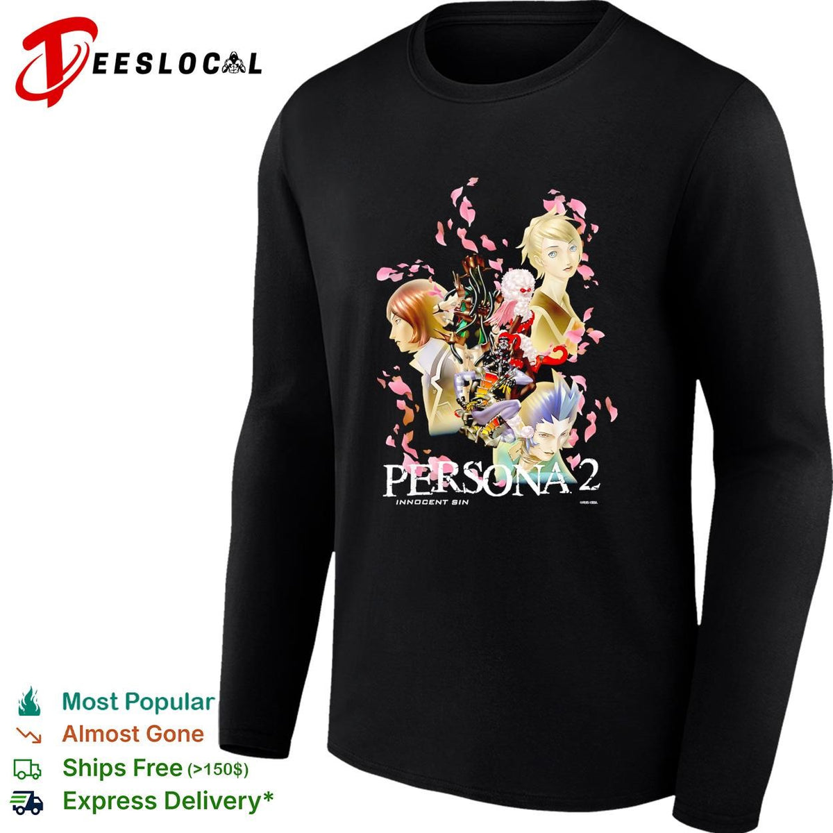 Persona 2 Innocent Sin anime character collage poster shirt