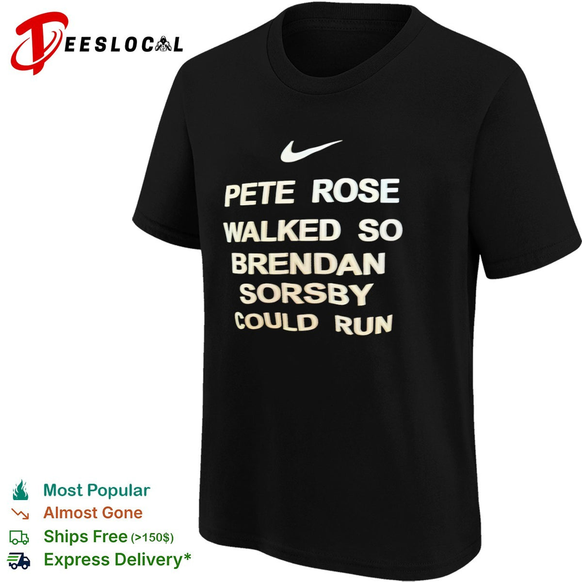 Pete Rose walked so Brendan Sorsby could run shirt