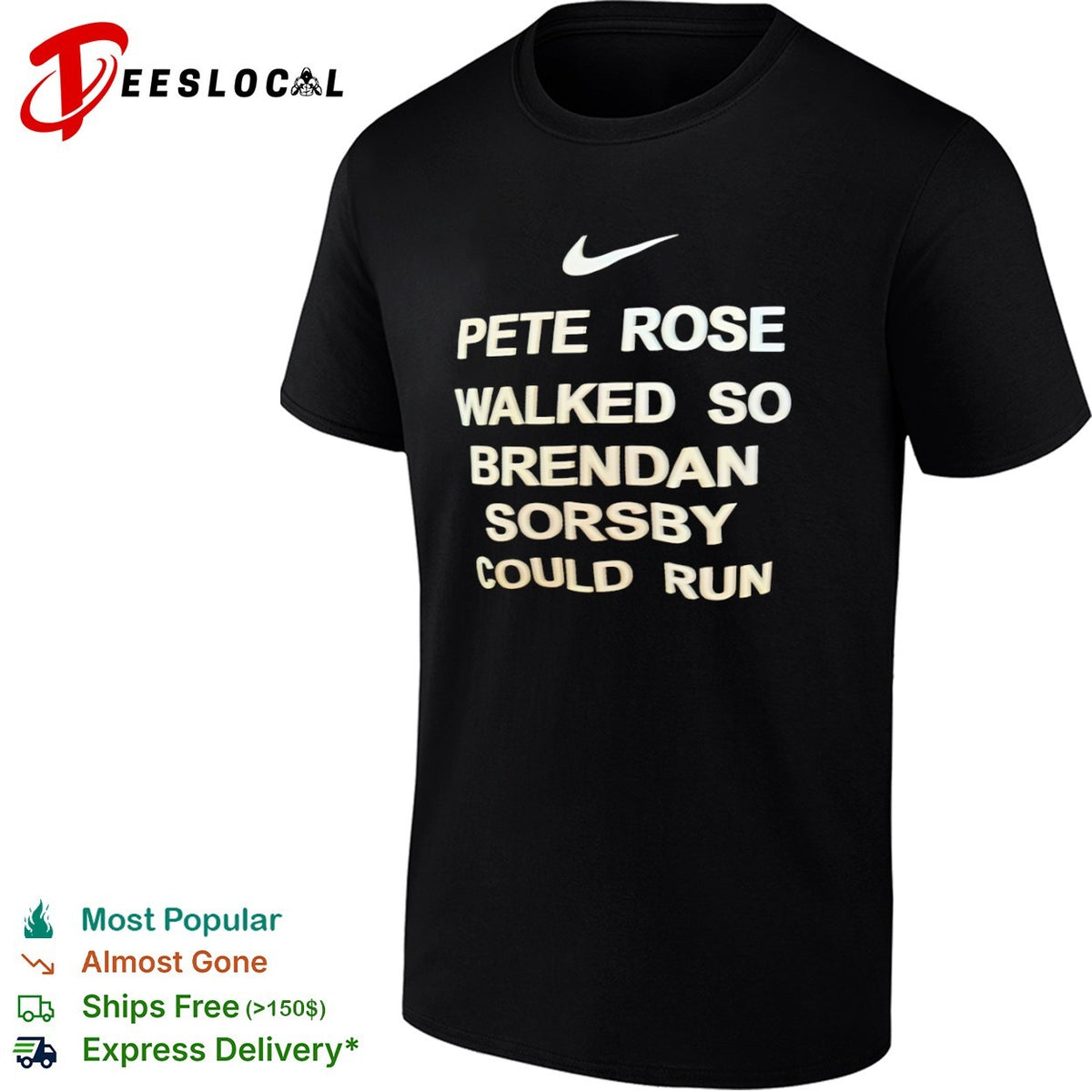 Pete Rose walked so Brendan Sorsby could run shirt