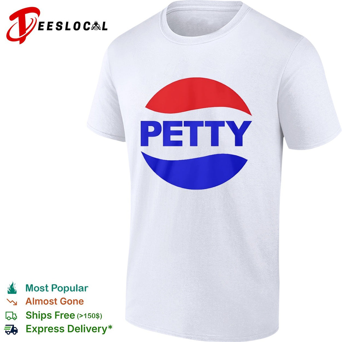 Petty Pepsi Logo Parody shirt