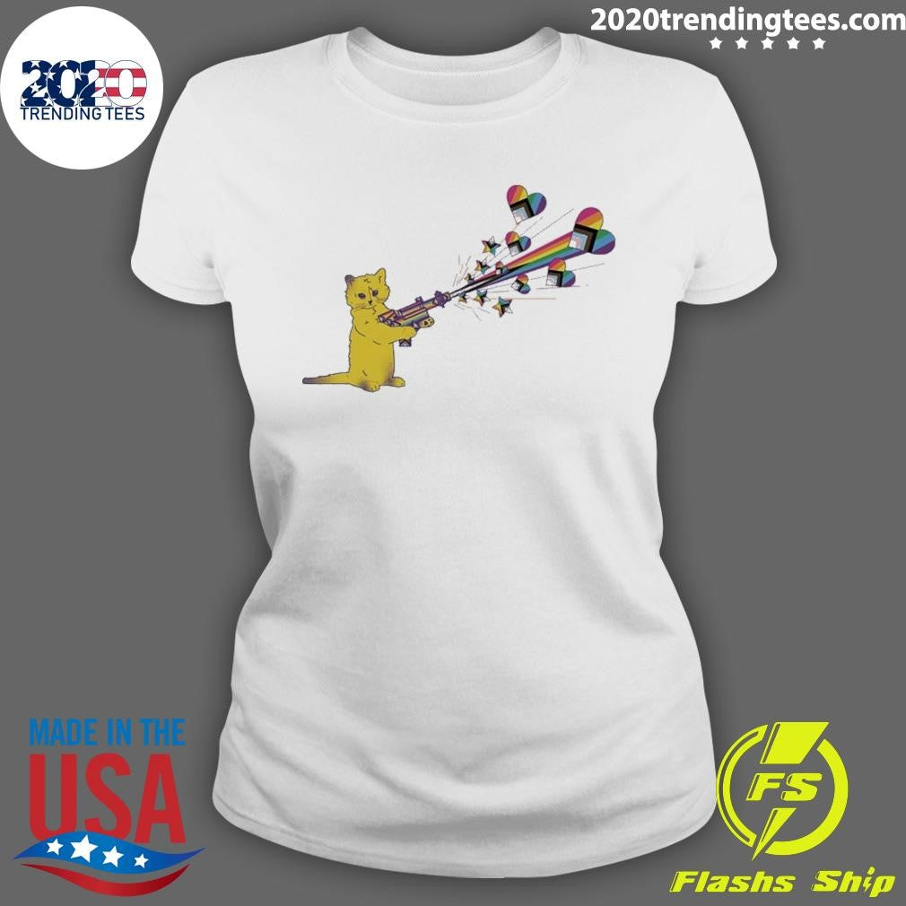 Pew Pew Pride Star Heart Shirt