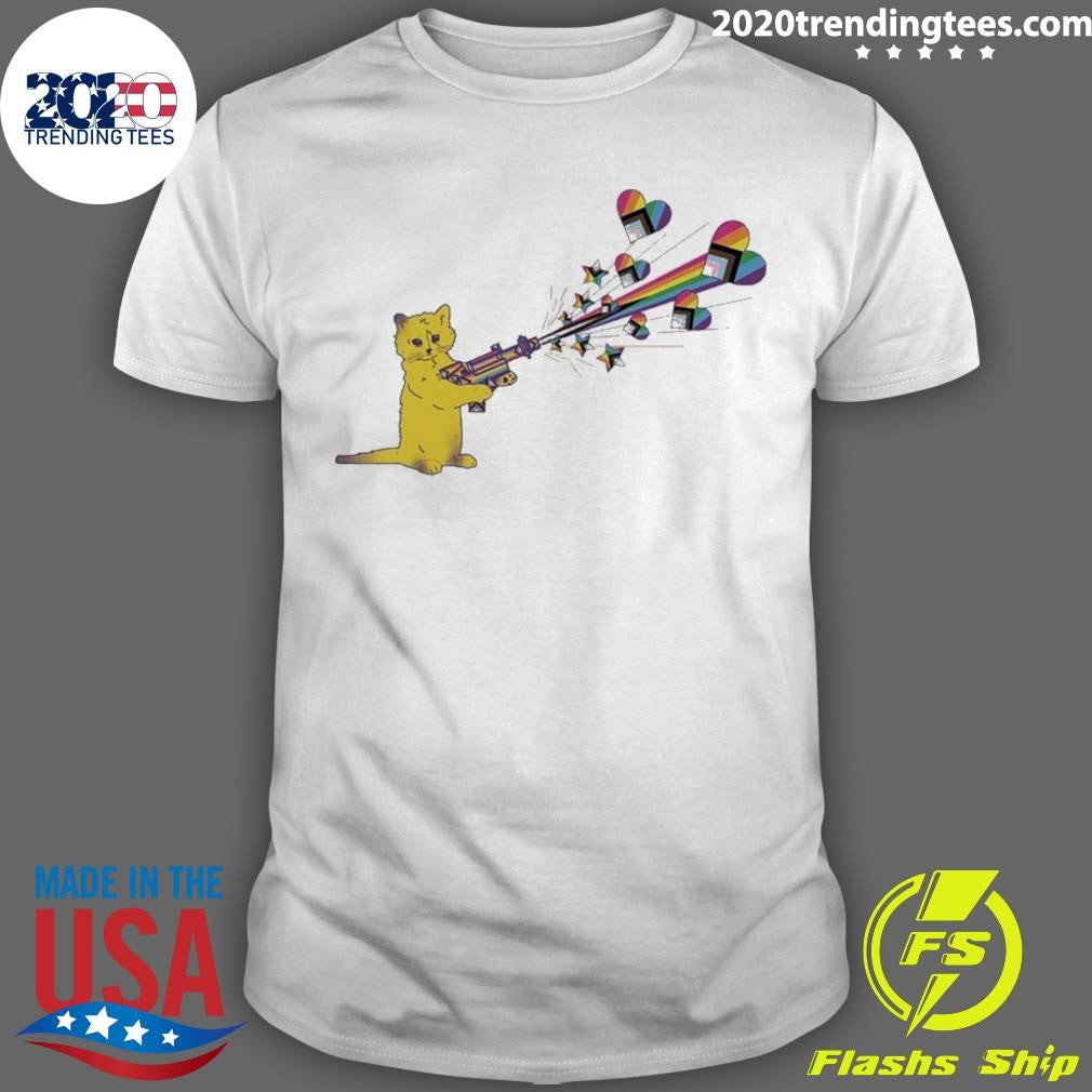Pew Pew Pride Star Heart Shirt