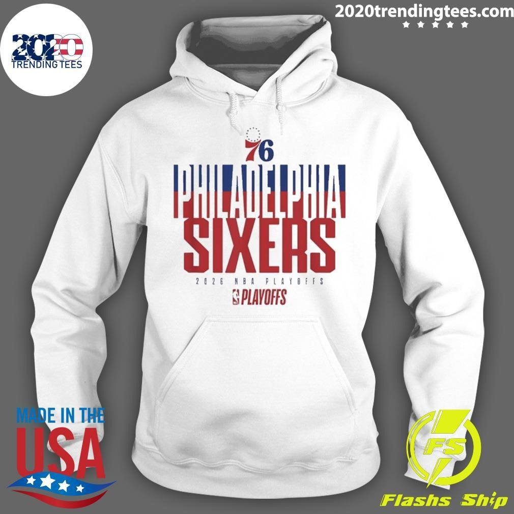 Philadelphia 76ers 2026 Nba Playoffs Stacked Up Shirt