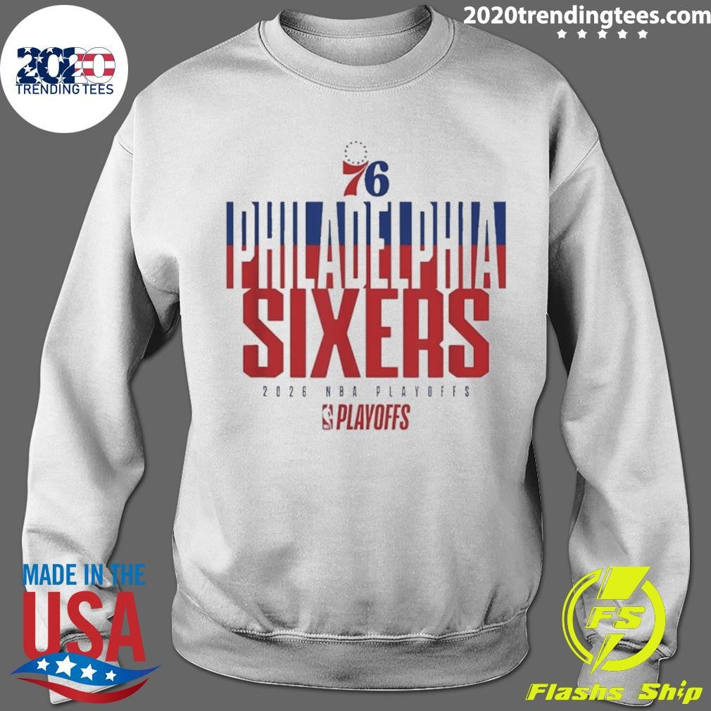 Philadelphia 76ers 2026 Nba Playoffs Stacked Up Shirt