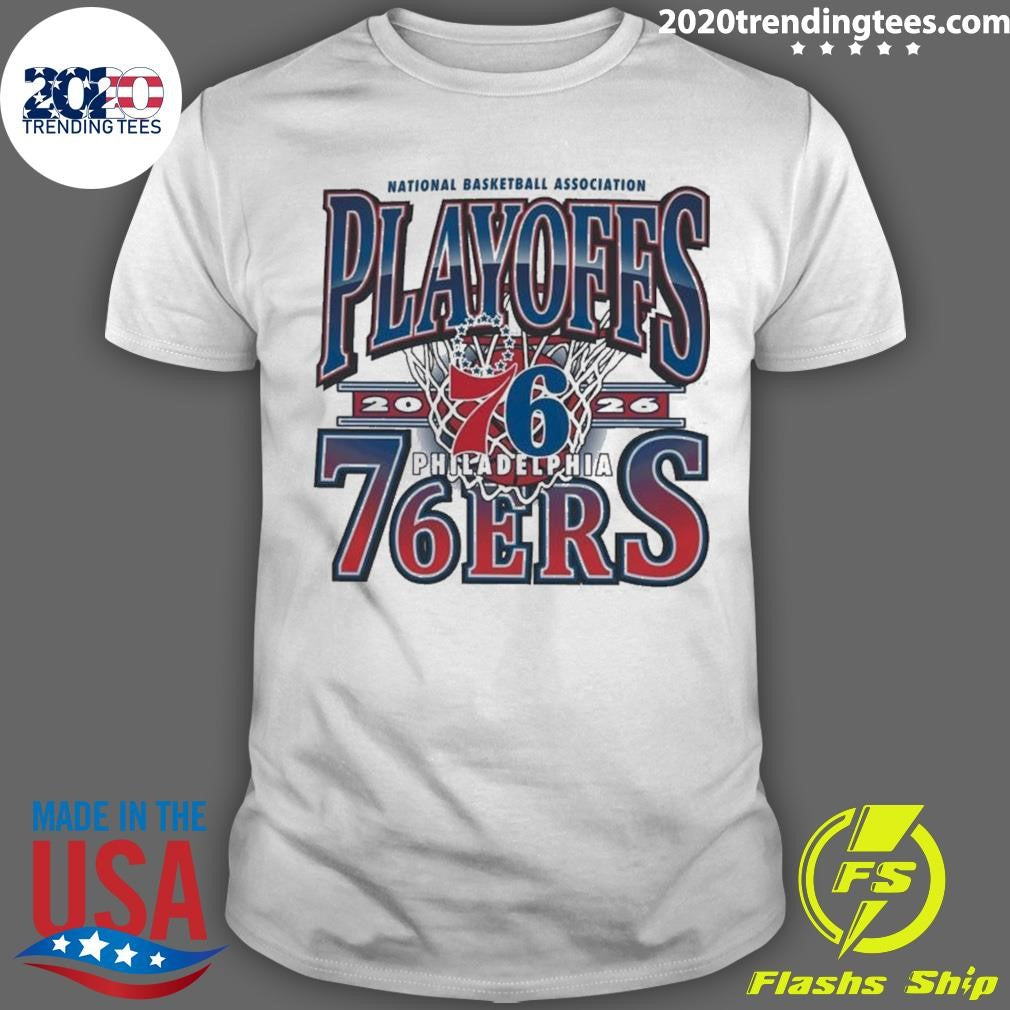 Philadelphia 76ers 2026 Playoff Participant Franklin Tee Shirt