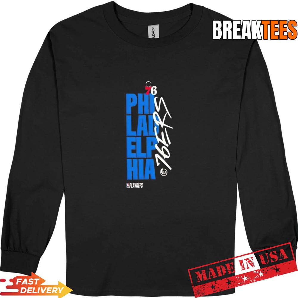 Philadelphia 76ers Basketball NBA Playoffs Logo T-Shirt