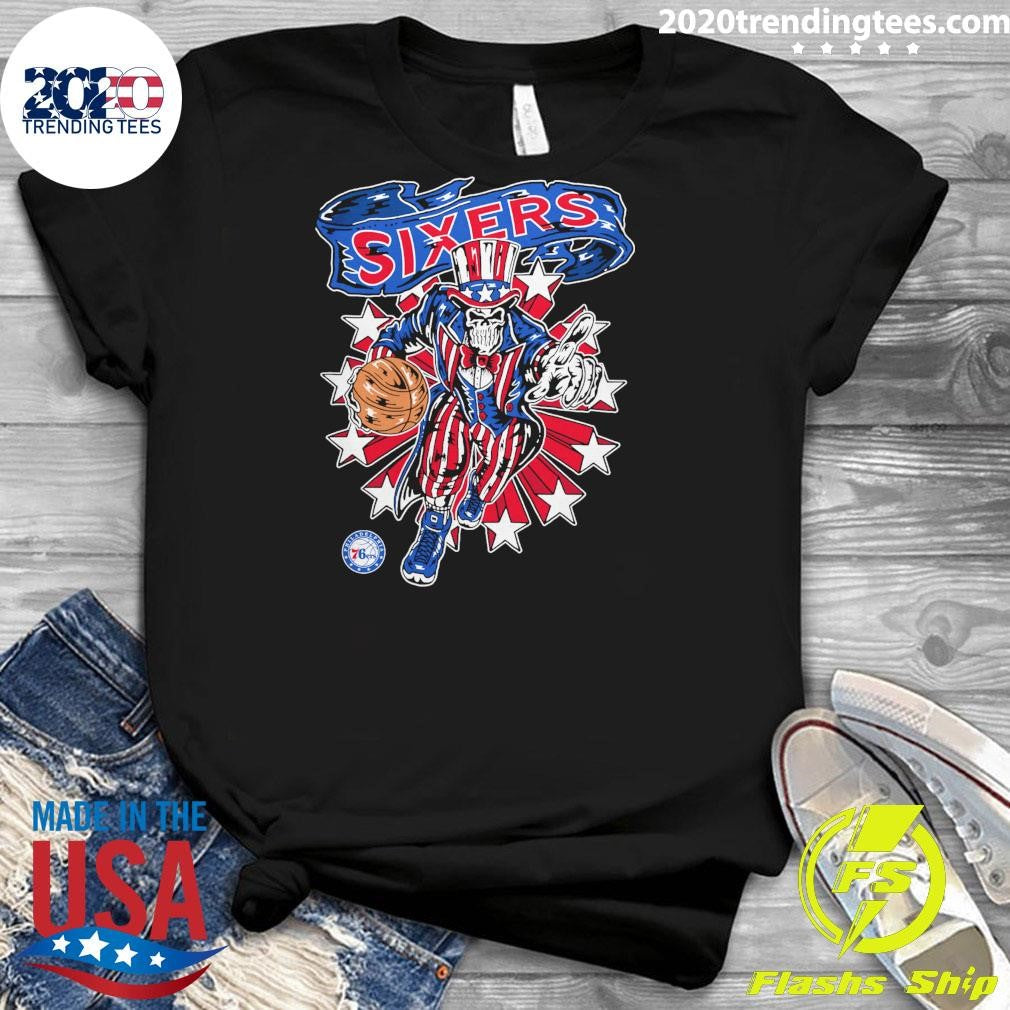 Philadelphia 76ers Warren Lotas Stars and Stripes Sixers Shirt