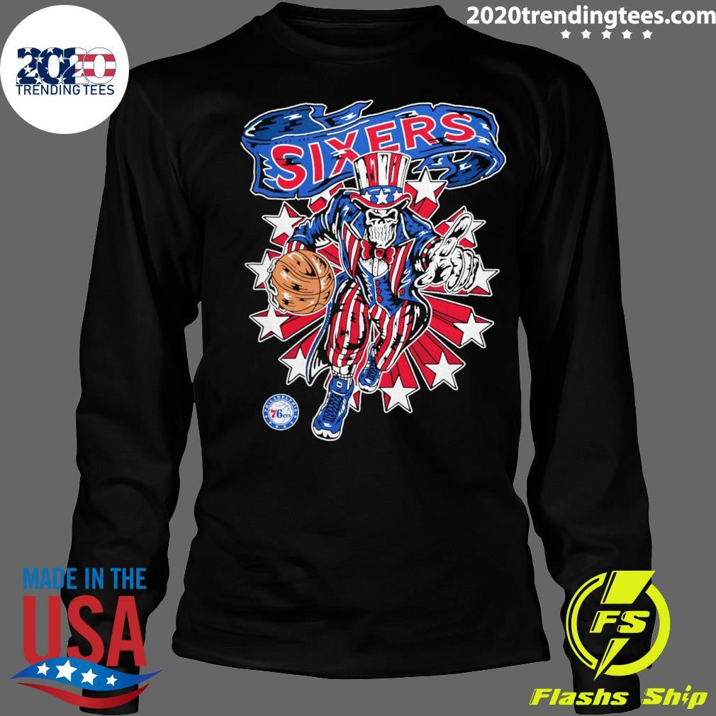 Philadelphia 76ers Warren Lotas Stars and Stripes Sixers Shirt