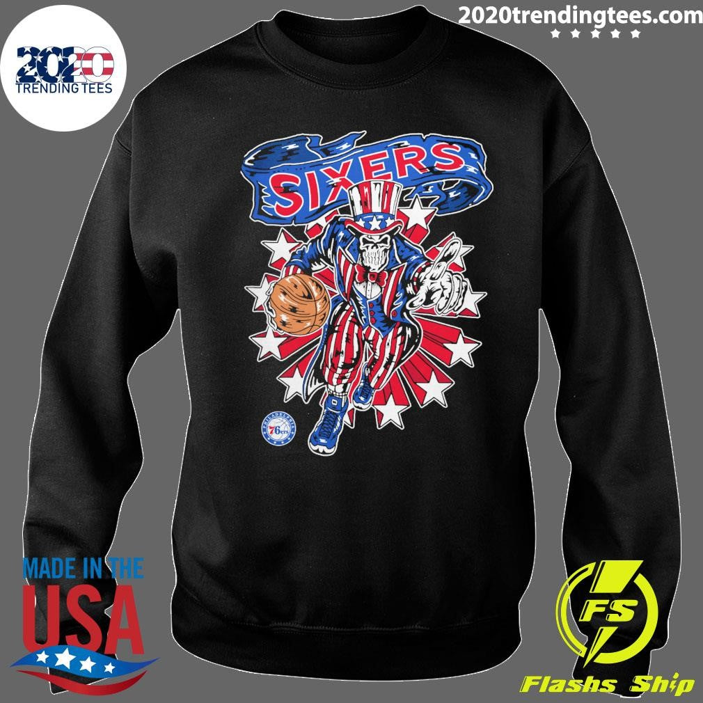 Philadelphia 76ers Warren Lotas Stars and Stripes Sixers Shirt