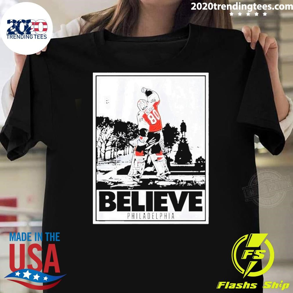 Philadelphia Flyers Dan Vladar Believe Poster Shirt