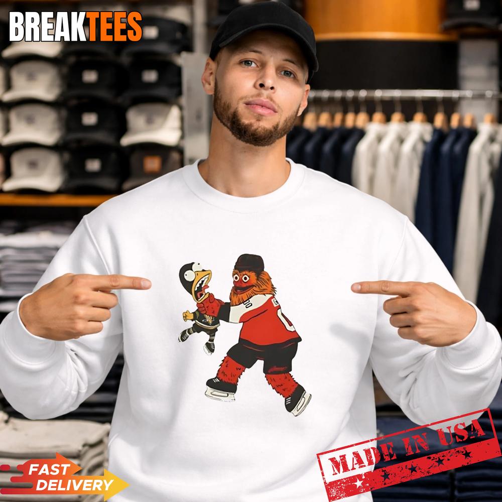Philadelphia Flyers NHL Playoffs 2026 Gritty mascot cartoon T-Shirt