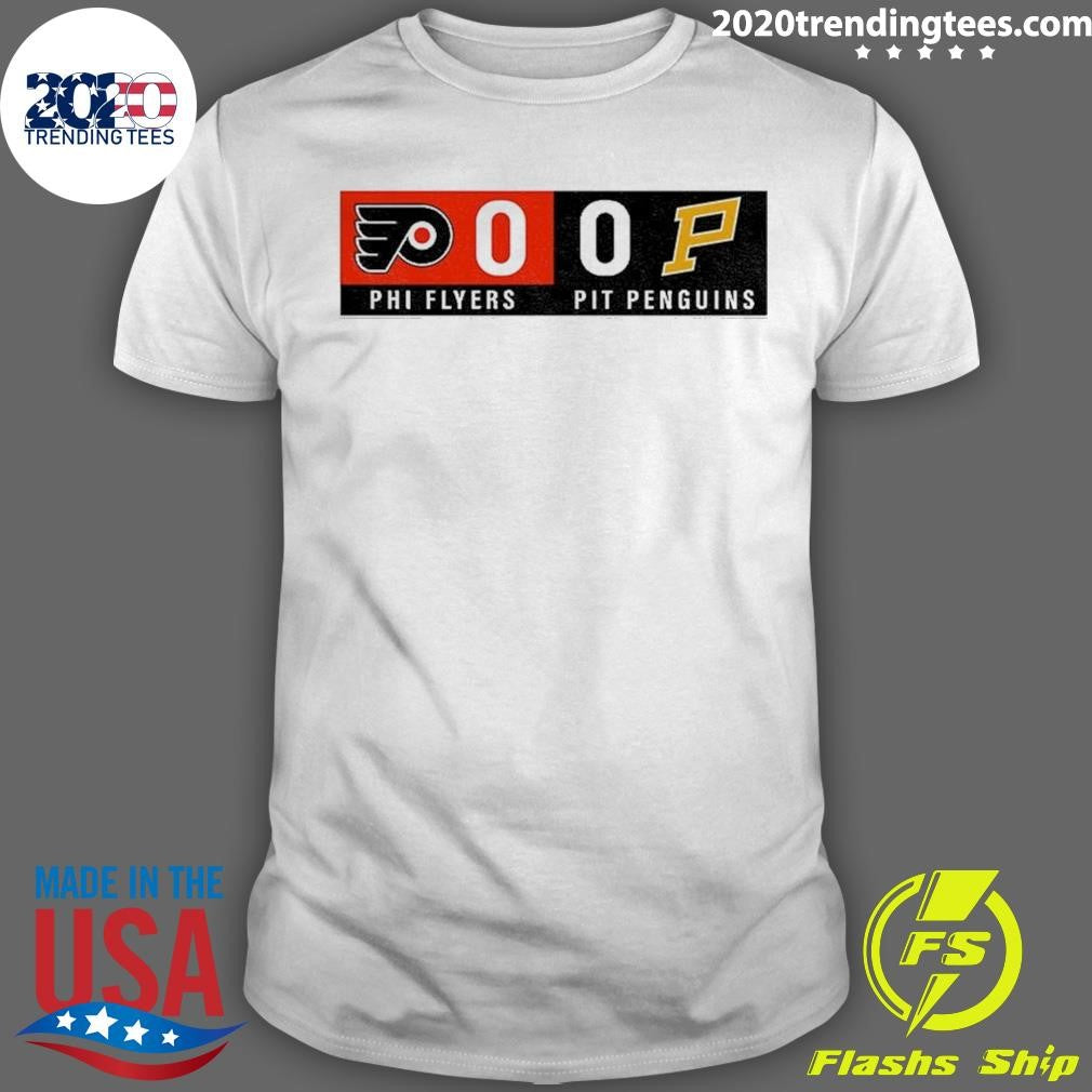 Philadelphia Flyers Vs Pittsburgh Penguins 0-0 Nhl Hockey Stanley Cup 2026 Shirt