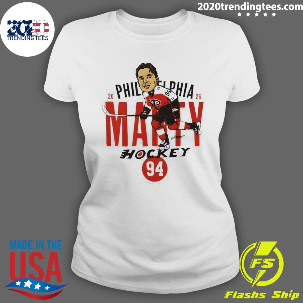 Philadelphia Hockey Porter Martone 94 2026 Nhl Signature Shirt