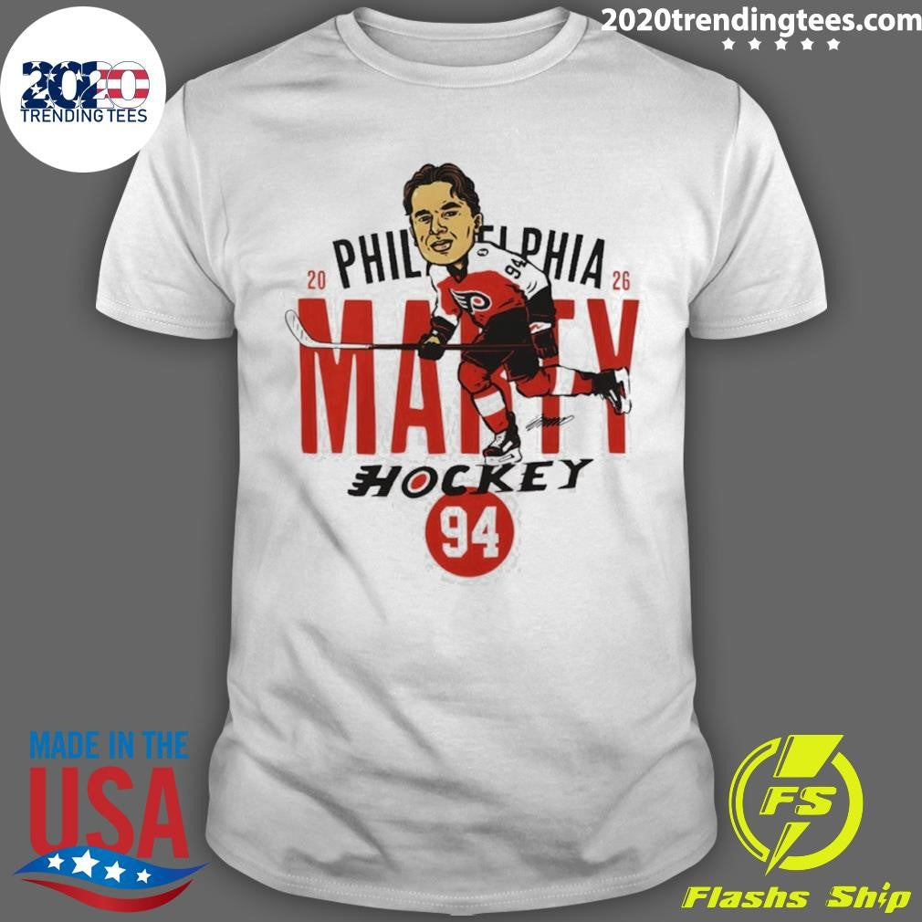 Philadelphia Hockey Porter Martone 94 2026 Nhl Signature Shirt