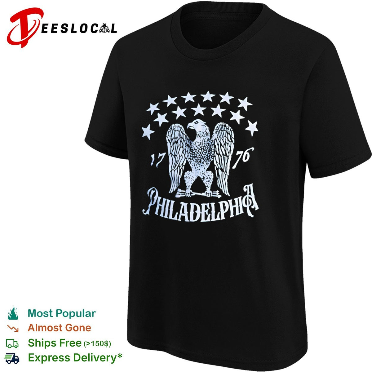 Philadelphia Phillies 1776 Eagle Stars American History shirt