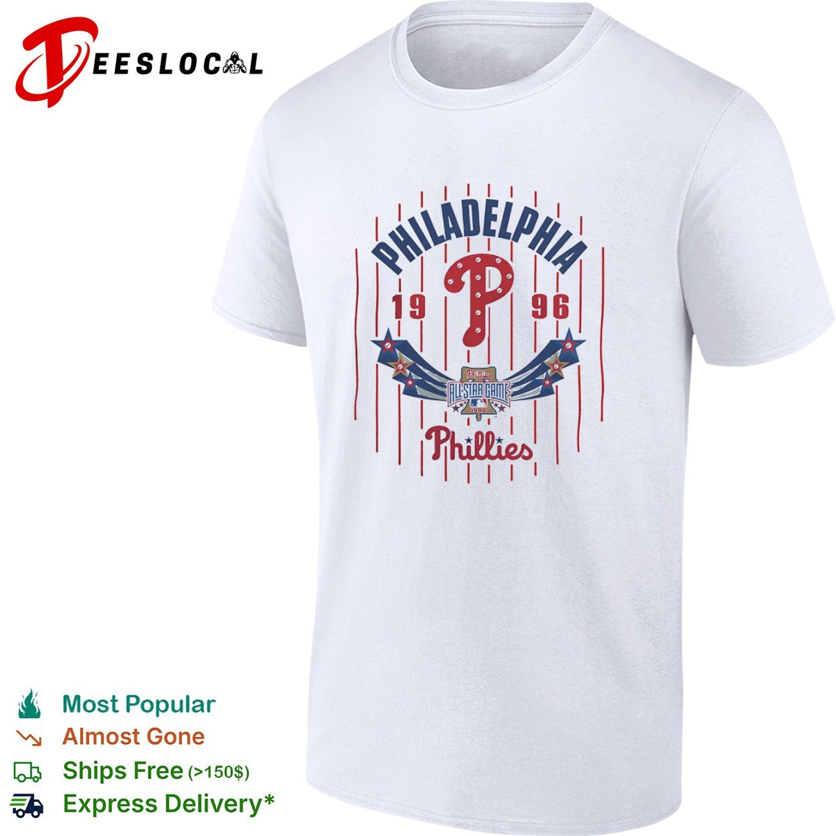 Philadelphia Phillies 1996 All Star Game MLB Baseball shirt