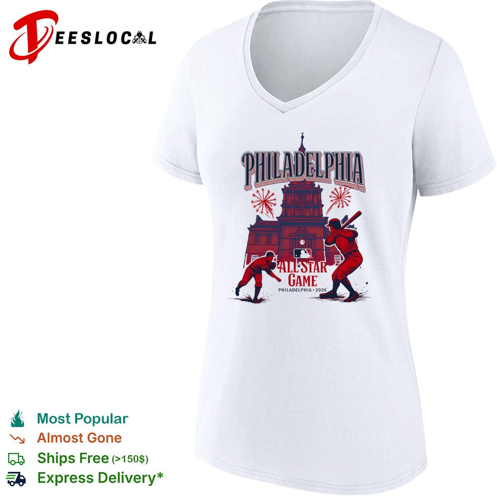 Philadelphia Phillies 2026 MLB All Star Game Independence Hall Baseball Celebration shirt