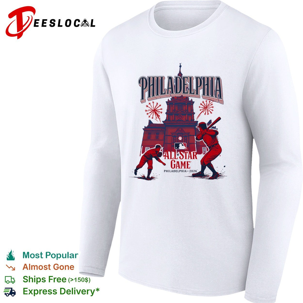 Philadelphia Phillies 2026 MLB All Star Game Independence Hall Baseball Celebration shirt