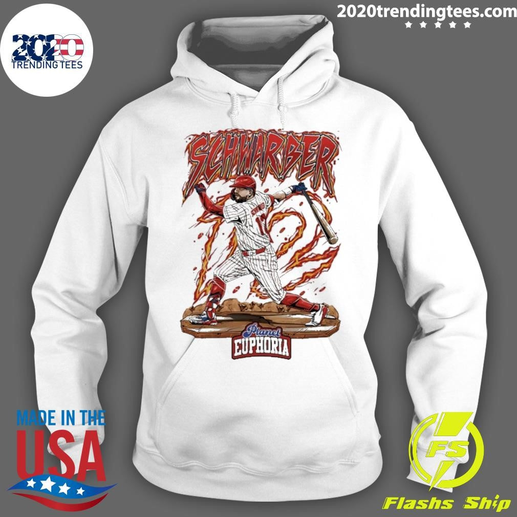 Philadelphia Phillies Kyle Schwarber Swing Flame Graphic Shirt