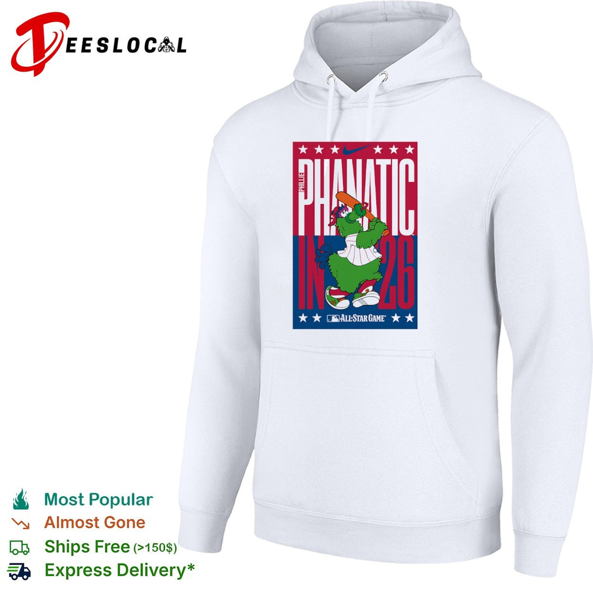 Phillie Phanatic in 26 All Star Game Philadelphia Phillies MLB shirt