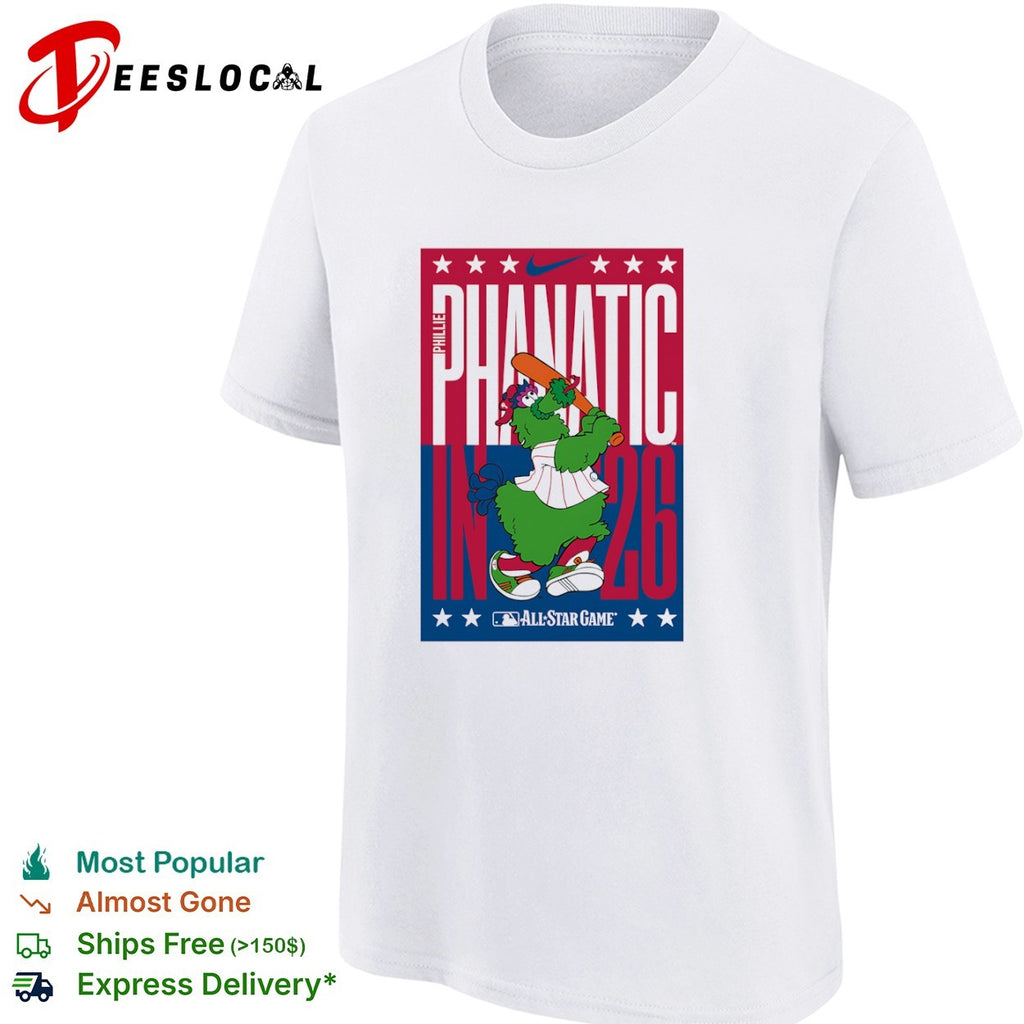Phillie Phanatic in 26 All Star Game Philadelphia Phillies MLB shirt