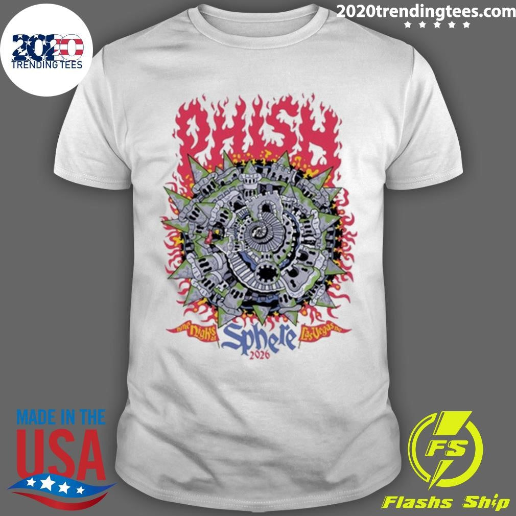 Phish Concert Tour in Las Vegas Nine Nights 2026 Shirt