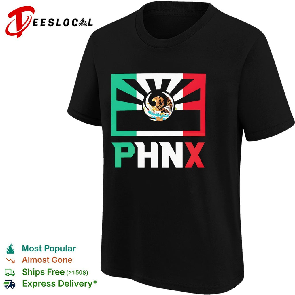 Phoenix Suns Mexico PHNX flag mashup heritage city pride shirt