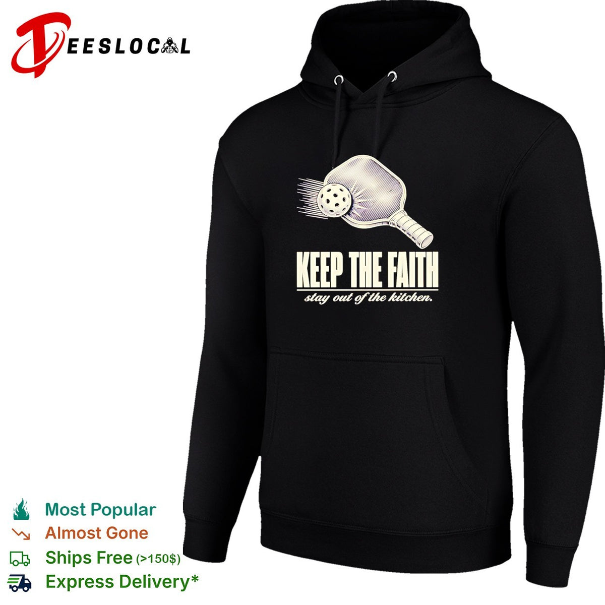 Pickleball keep the faith stay out of the kitchen retro shirt