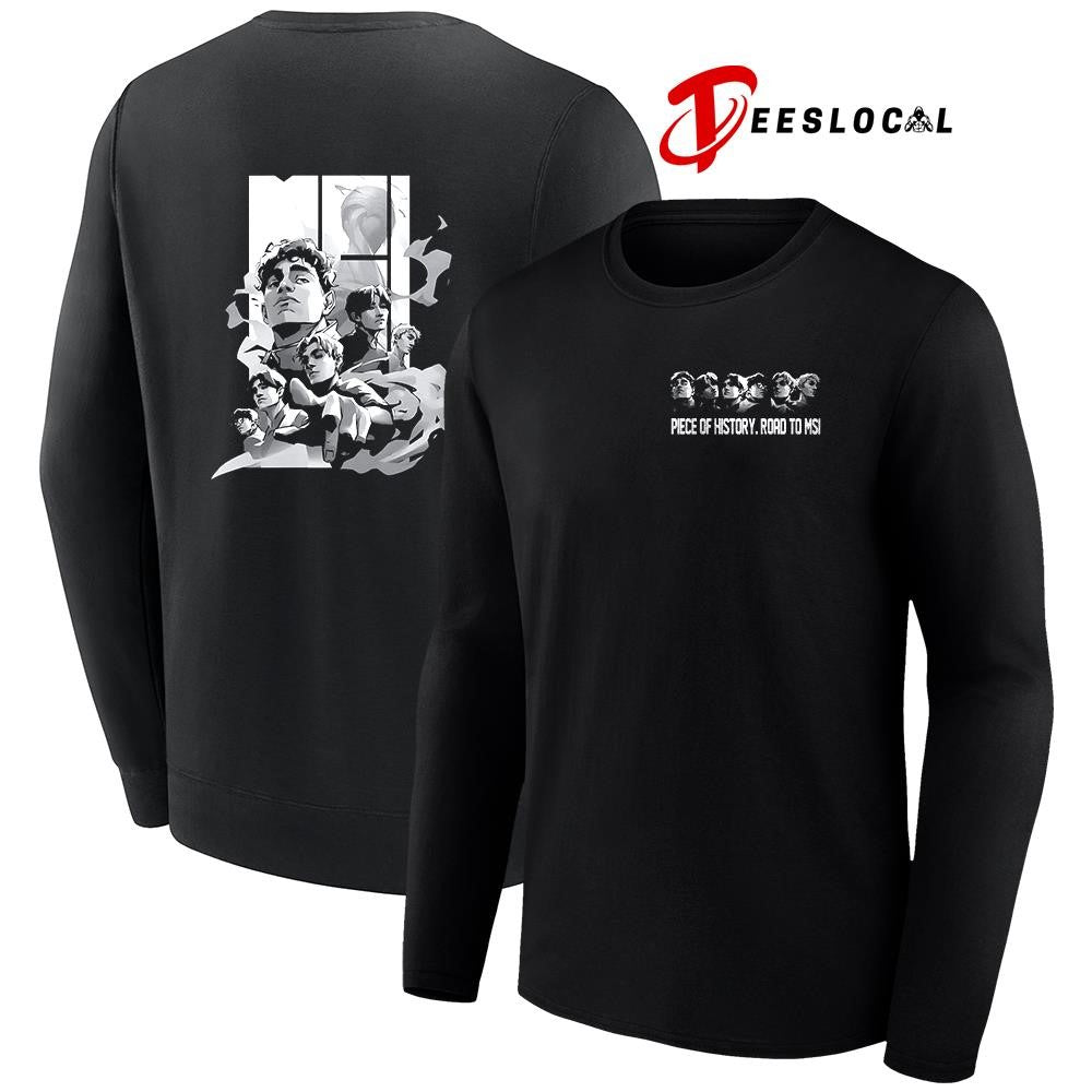 Piece of history road to MSI cartoon shirt