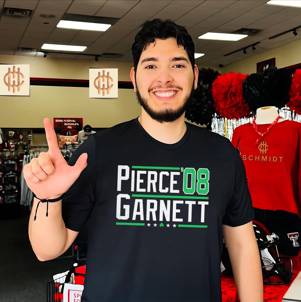 Pierce Garnett ’08 Boston Basketball shirt