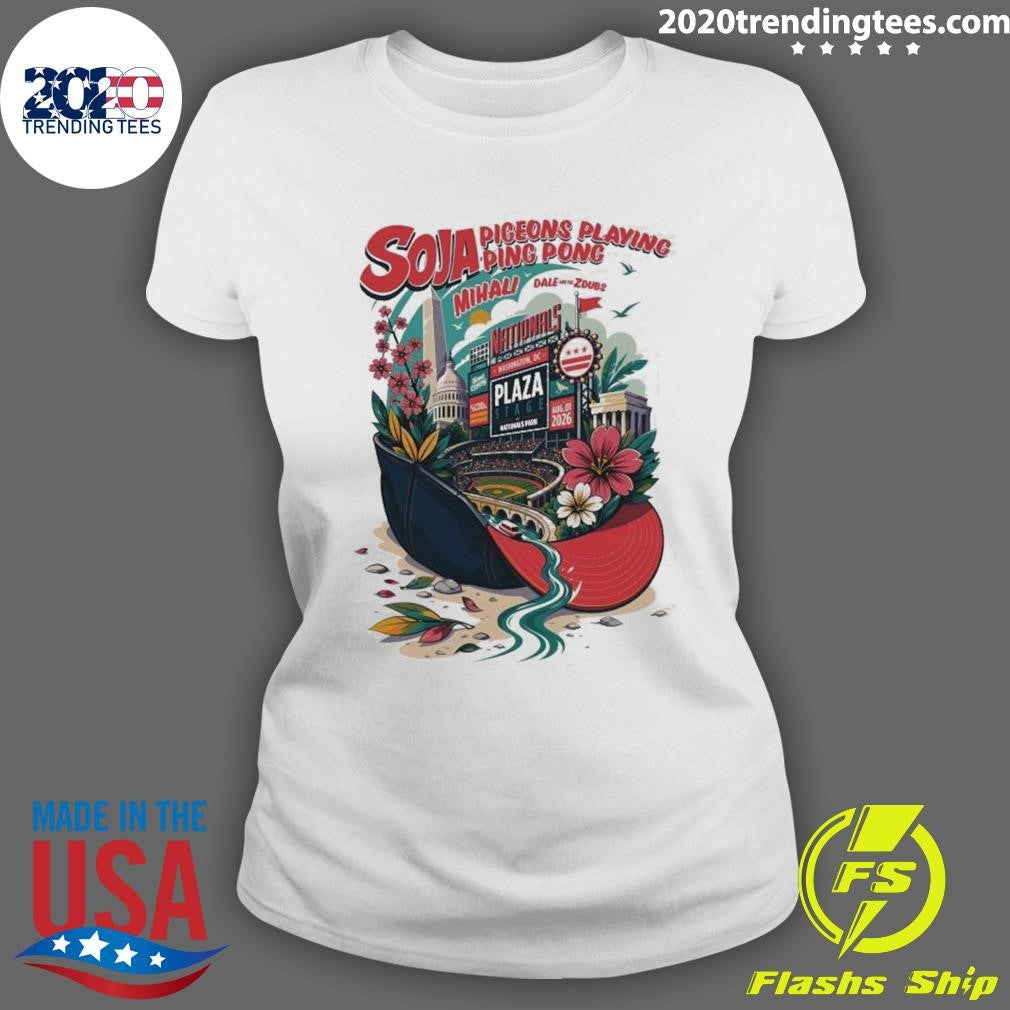 Pigeons Playing Ping Pong Aug 01 2026 Washington, Dc Poster Shirt